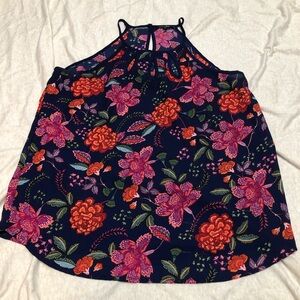 Floral Sleeveless Blouse